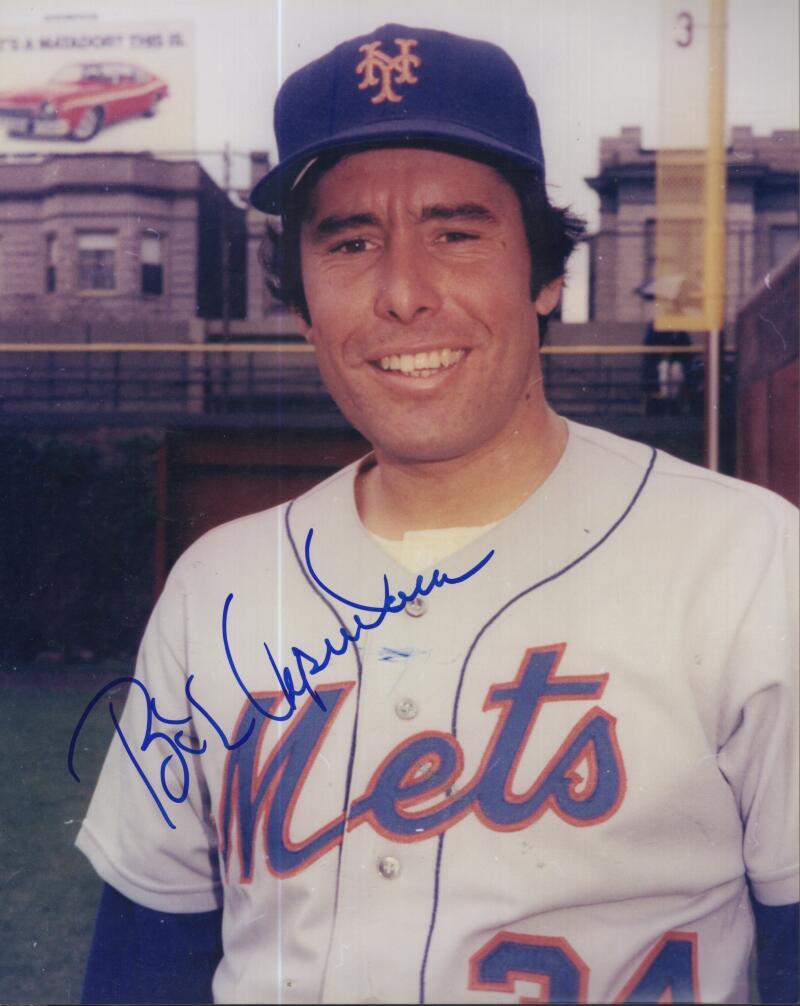 BOB APODACA  METS SIGNED AUTOGRAPHED 8X10 PHOTO W/ COA