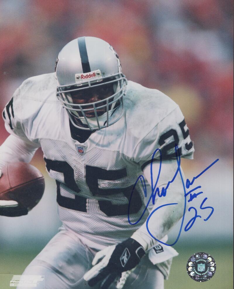 CHARLIE GARNER RAIDERS   SIGNED AUTOGRAPHED 8X10 PHOTO W/ COA