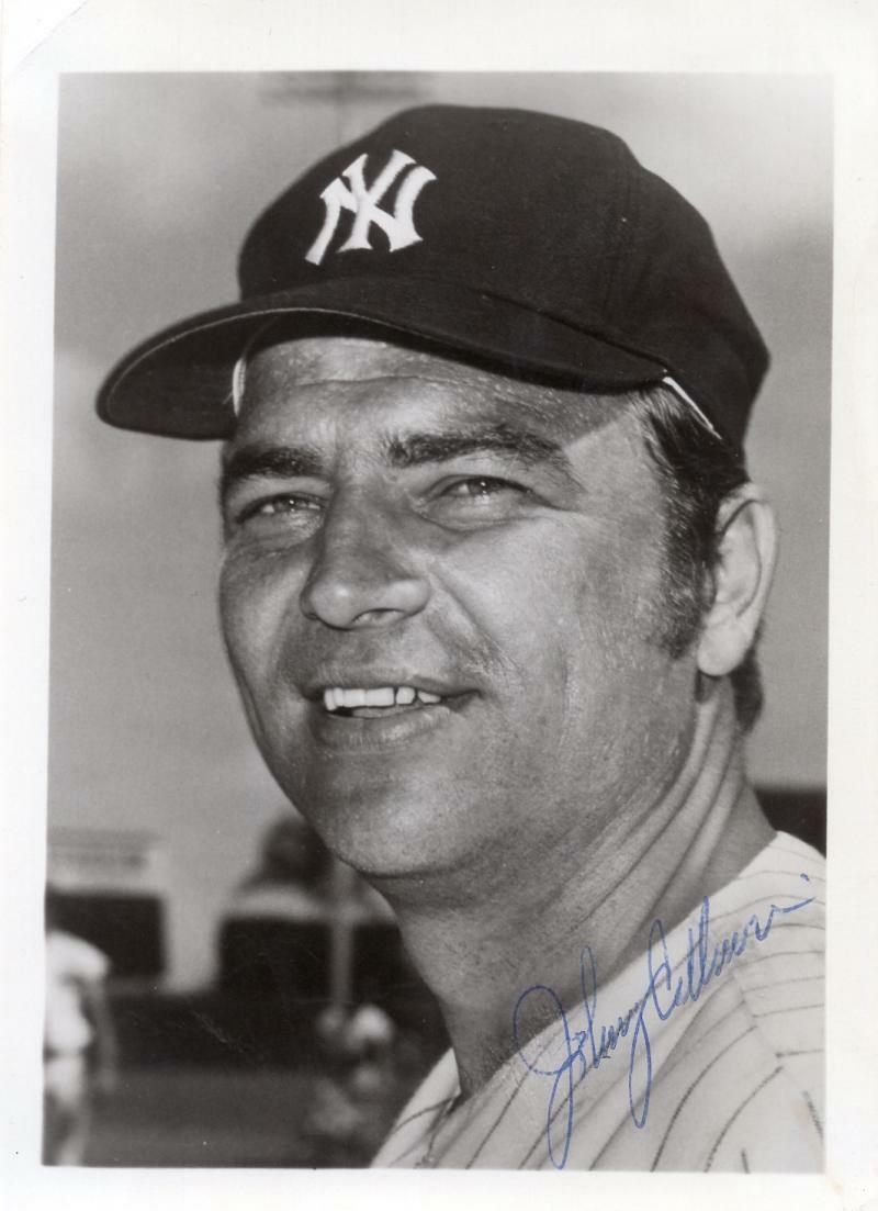 JOHNNY CALLISON NEW YORK YANKEES SIGNED 3X4 PHOTO W/ COA