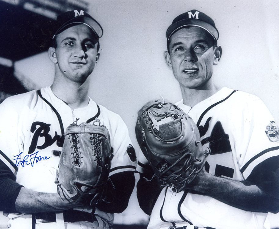 FRANK TORRE MILWAUKEE BRAVES SIGNED AUTOGRAPHED 8X10 PHOTO W/COA