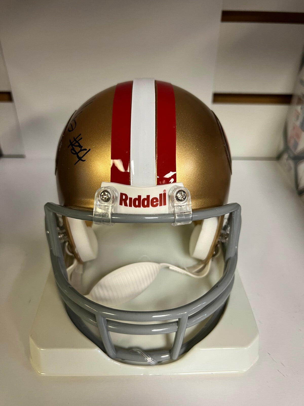 DELVIN WILLIAMS SAN FRANCISCO 49ERS SIGNED AUTOGRAPHED MINI HELMET W/COA *
