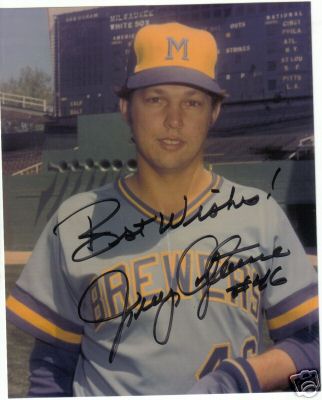 JERRY  AUUSTINE   MILWAUKEE BREWERS   SIGNED 8X10 W/COA