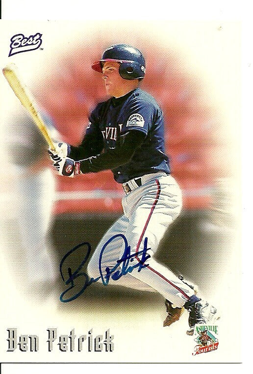 BEN PETRICK ASHEVILLE TOURISTS SIGNED AUTO 1997 BEST CARD W/COA