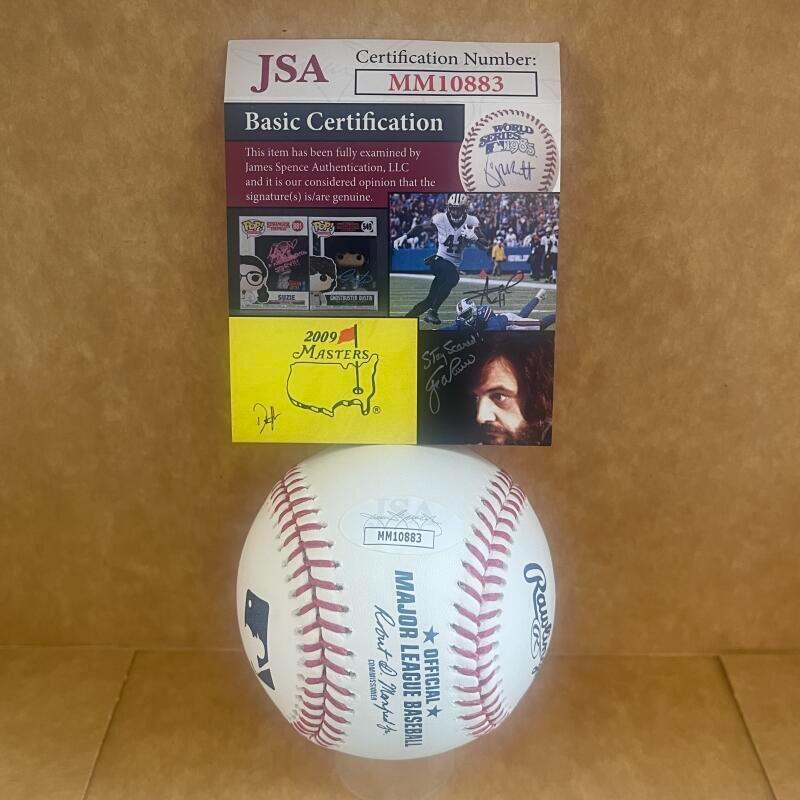 DANSBY SWANSON CUBS/BRAVES SIGNED AUTOGRAPHED M.L. BASEBALL JSA AUTH