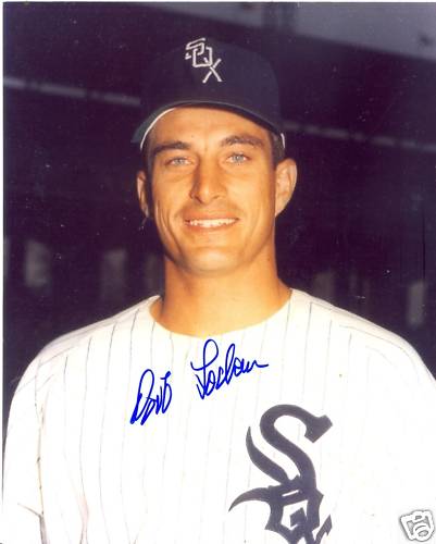 BOB LOCKER CHICAGO WHITE SOX SIGNED 8X10 PHOTO W/COA