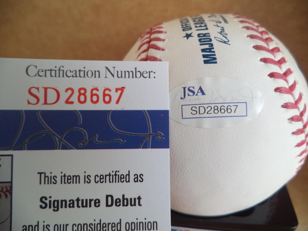 ALEX REYES ST. LOUIS CARDINALS SIGNATURE DEBUT SIGNED M.L. BASEBALL JSA SD28667
