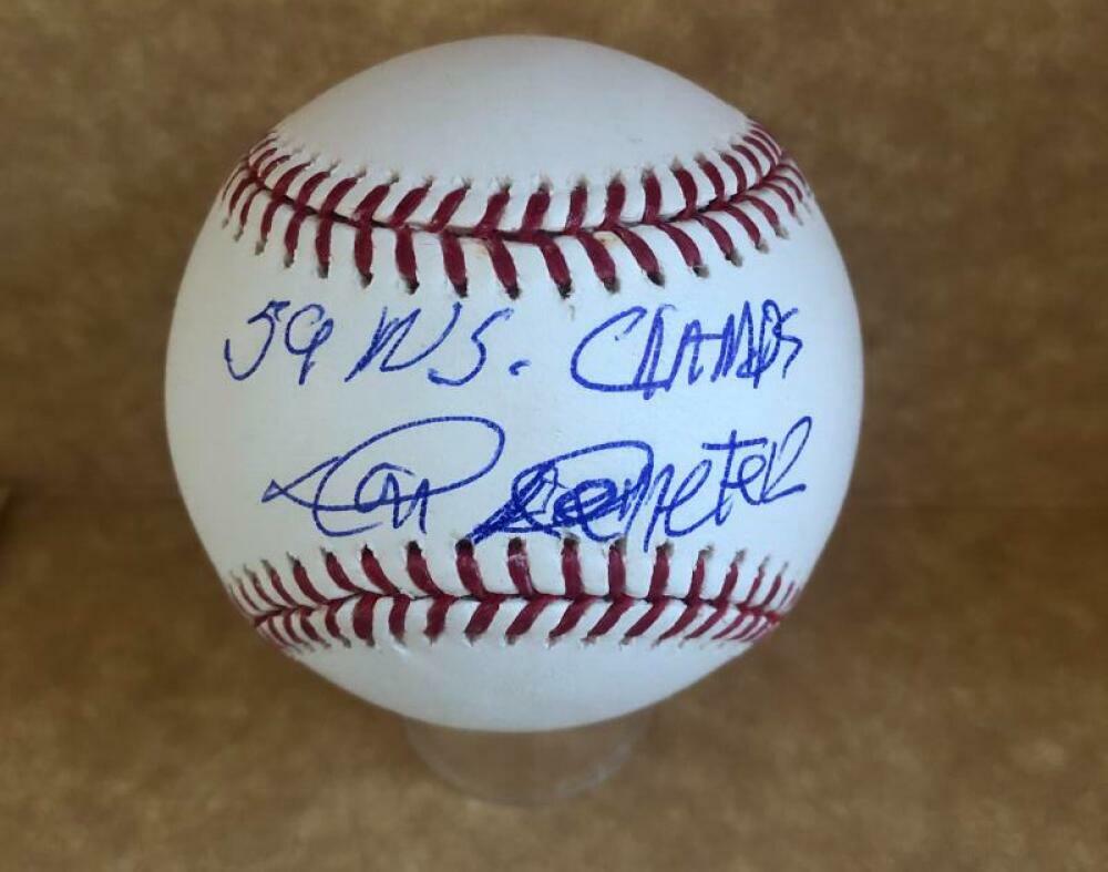 DON DEMETER 59 WS CHAMPS BROOKLYN DODGERS SIGNED M.L. BASEBALL BECKETT Y12791