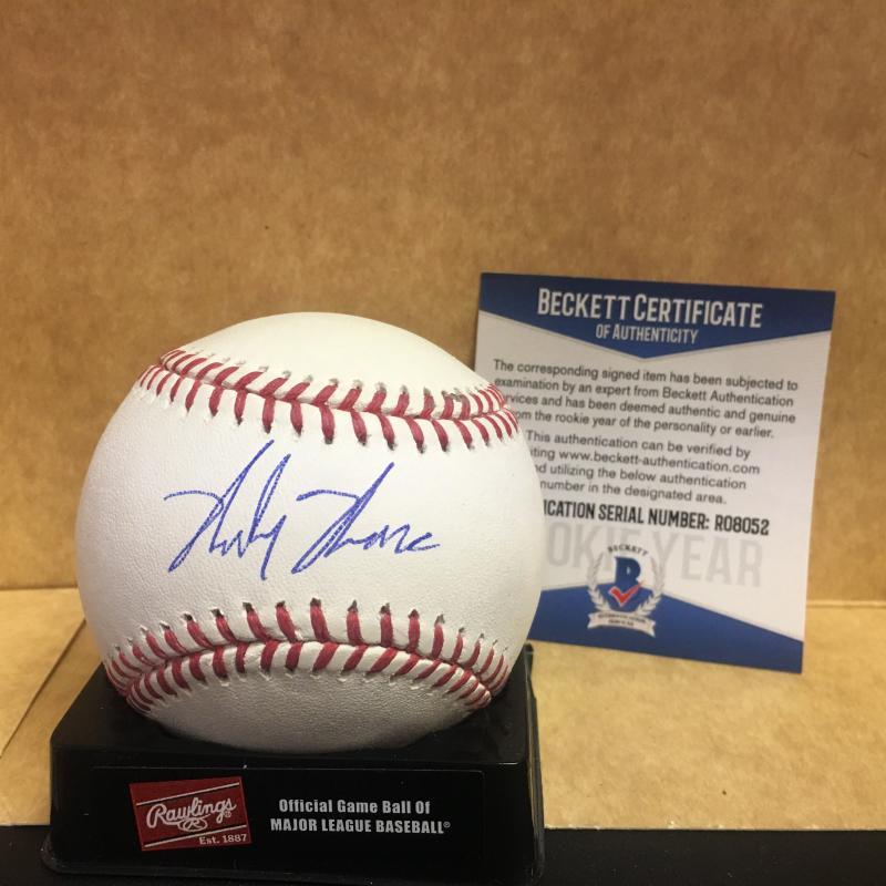 MICKEY MONIAK PHILADELPHIA PHILLIES SIGNED M.L. BASEBALL ROOKIE YEAR BECKETT COA
