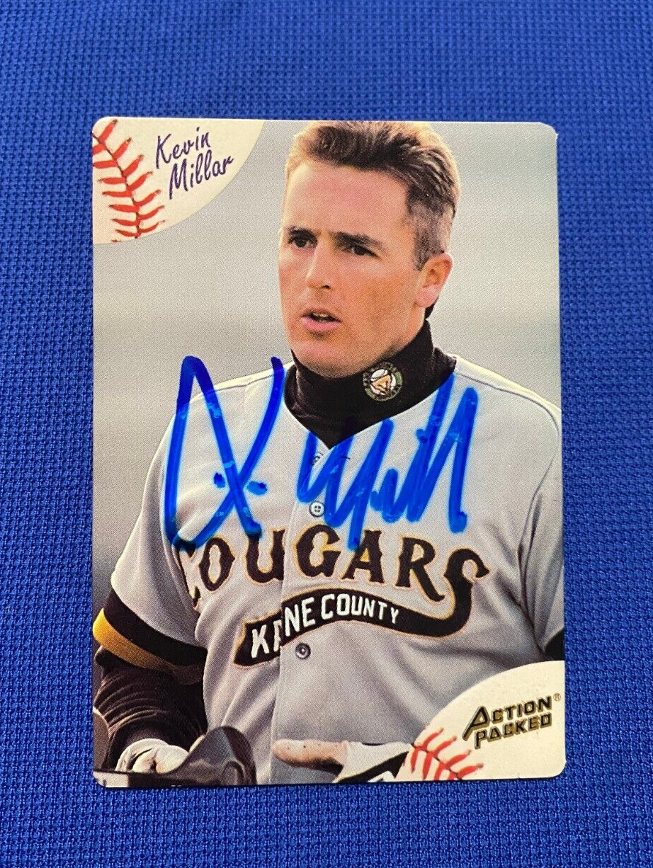 1994 ACTION PACKED KEVIN MILLAR RED SOX MARLINS SIGNED AUTOGRAPH #45 CARD W/COA