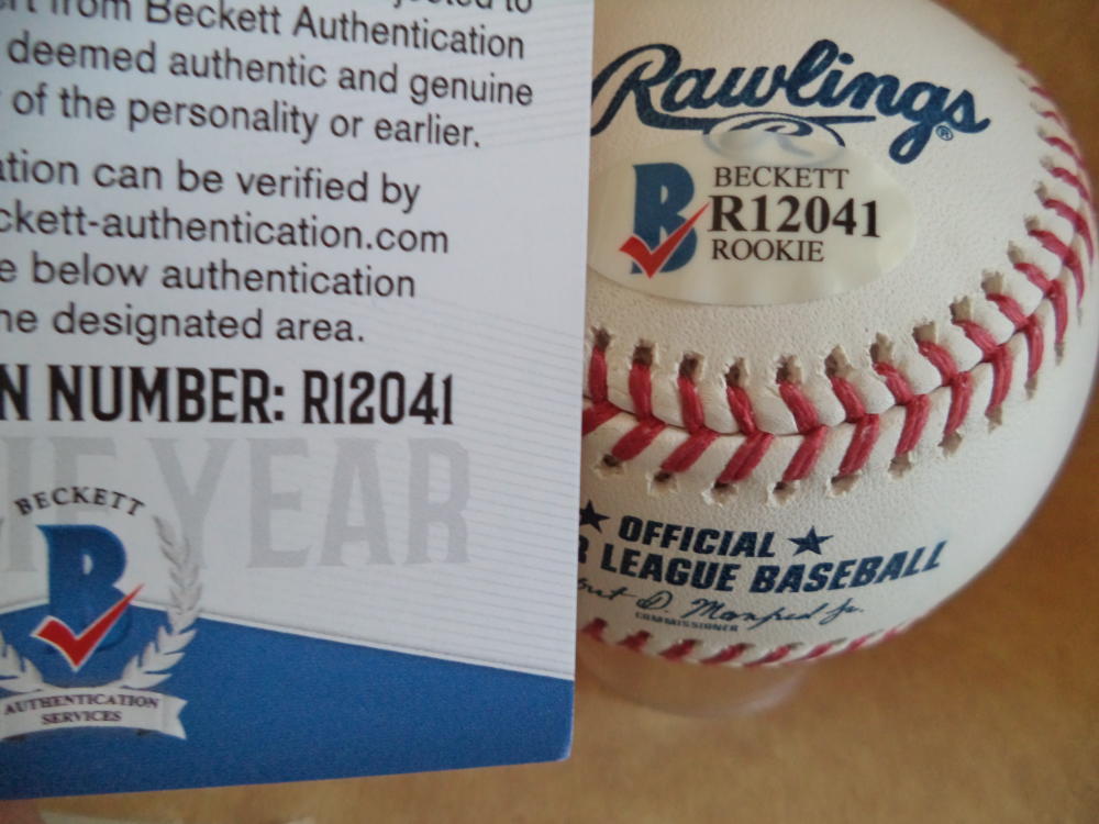 FRANKLIN PEREZ DETROIT TIGERS ROOKIE YEAR SIGNED AUTO ML BASEBALL BECKETT R12041