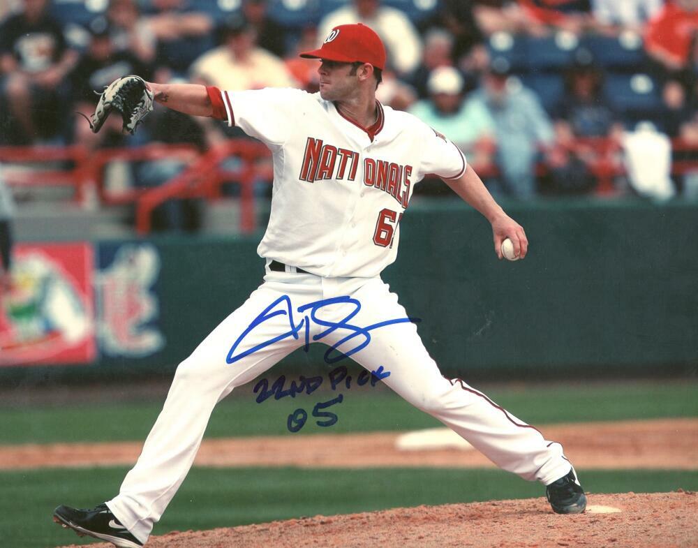 AARON THOMPSON WASHINGTON NATIONALS SIGNED AUTOGRAPHED 8X10 PHOTO W/ COA