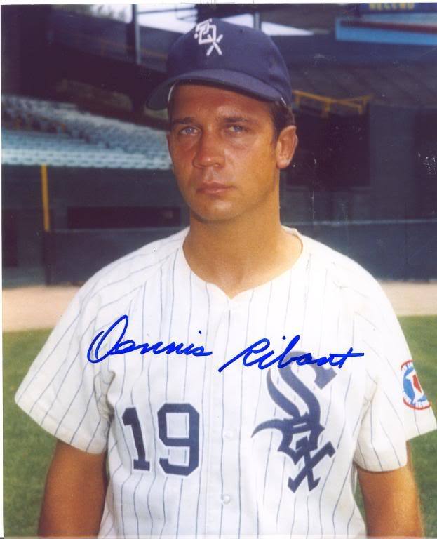 DENNIS  RIBANT  CHICAGO  WHITE SOX   SIGNED 8X10