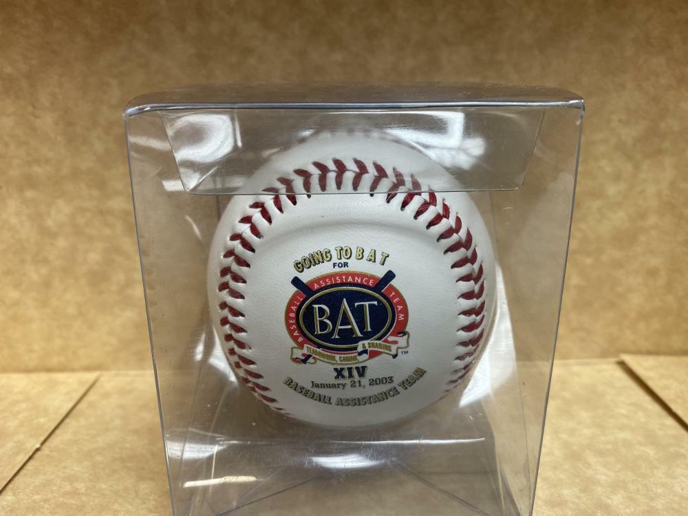 RARE B.A.T. 2003 LOGO BASEBALL ROBERTO CLEMENTE OPPOSITE SIDE IN PLASTIC