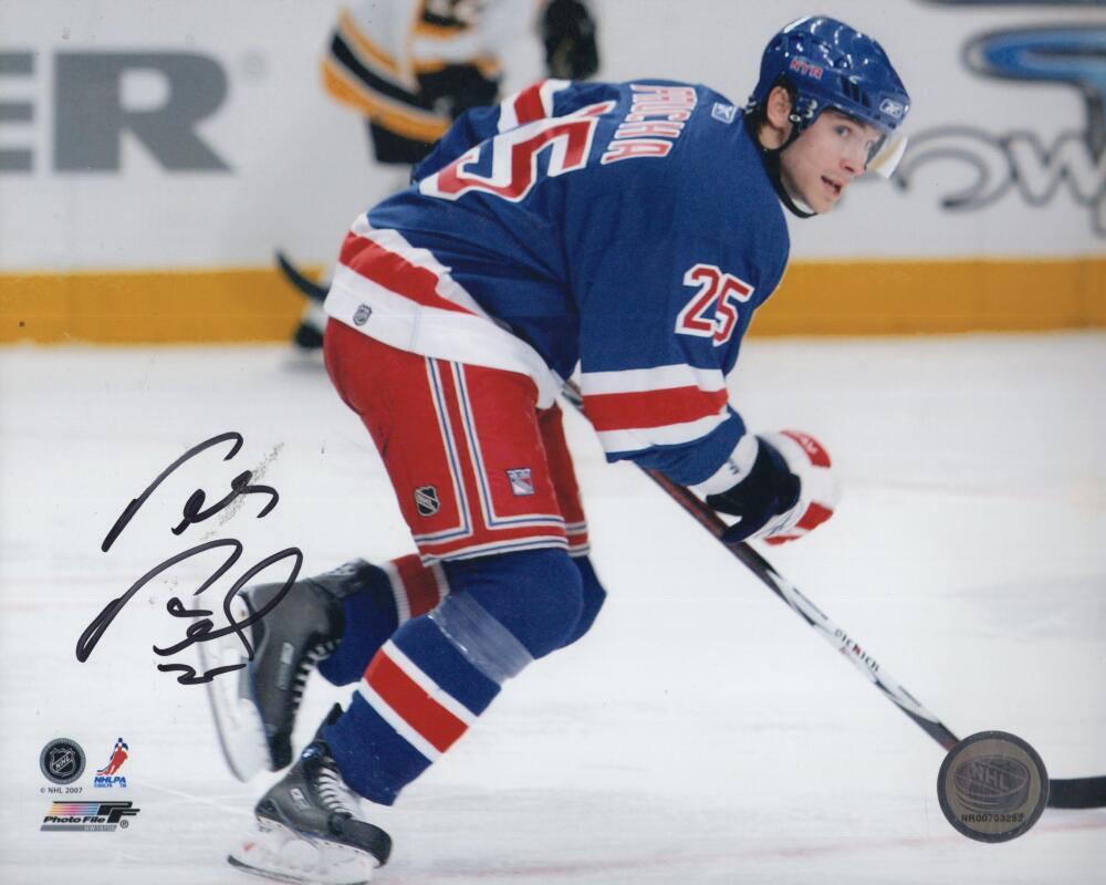 PETR PRUCHA NEW YORK RANGERS  SIGNED AUTOGRAPHED 8X10 PHOTO W/ COA