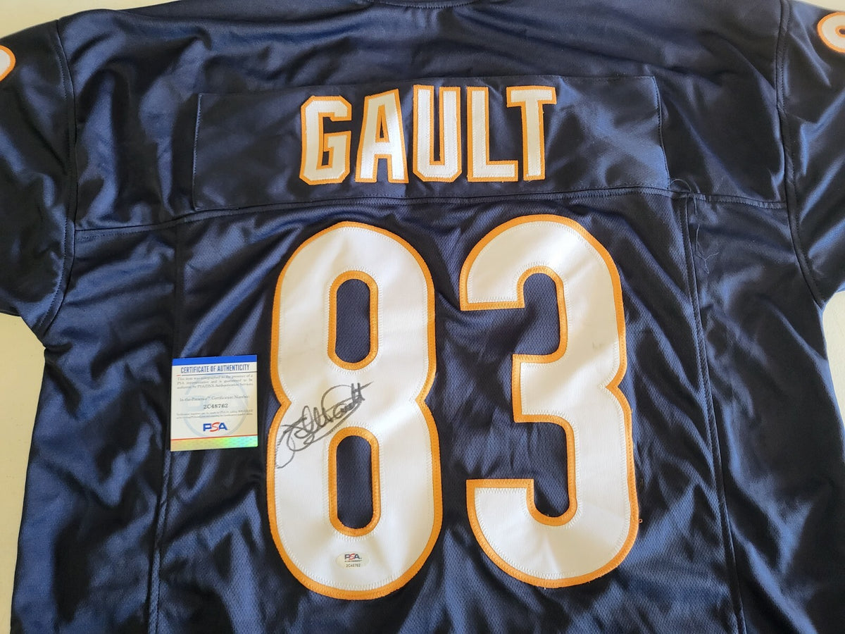 WILLIE GAULT #83 BEARS SIGNED AUTO FOOTBALL JERSEY SZ XL PSA AUTHENTICATED