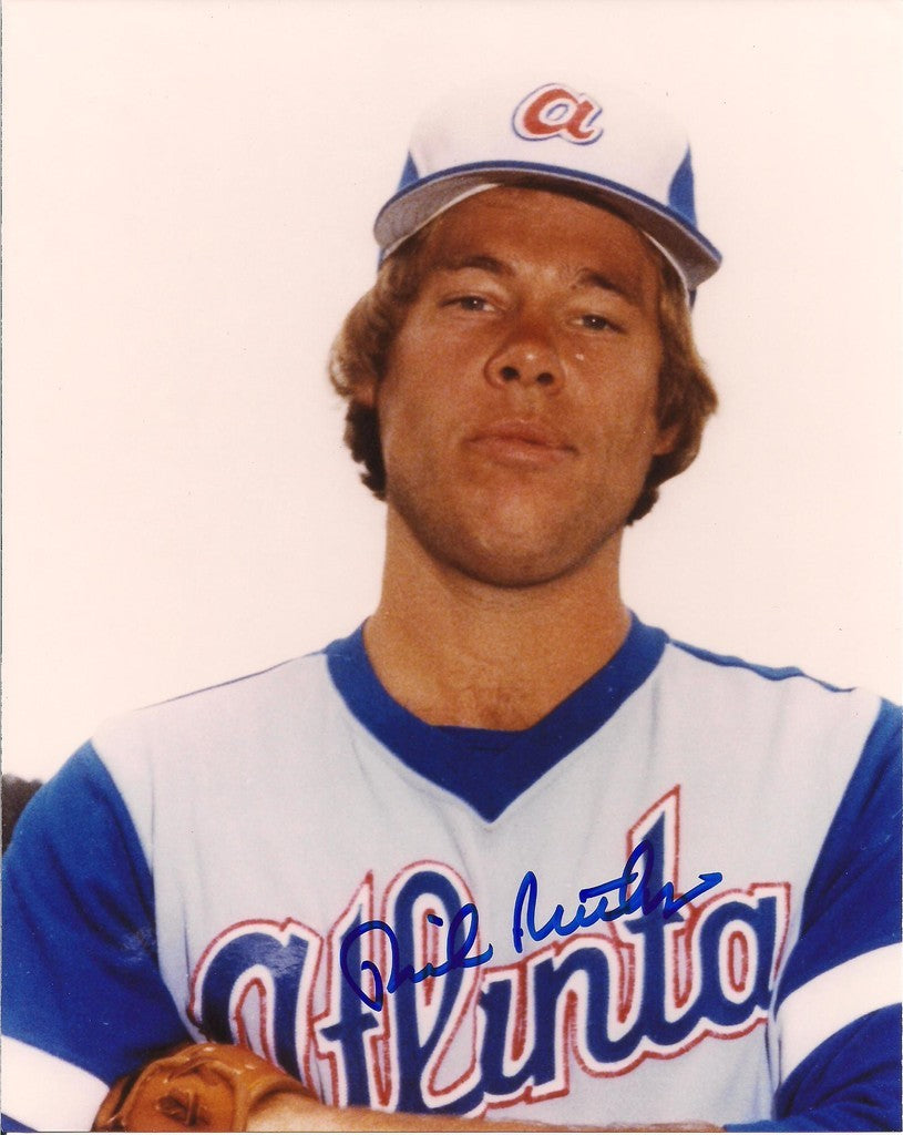 DICK RUTHVEN ATLANTA BRAVES SIGNED 8X10 PHOTO W/COA