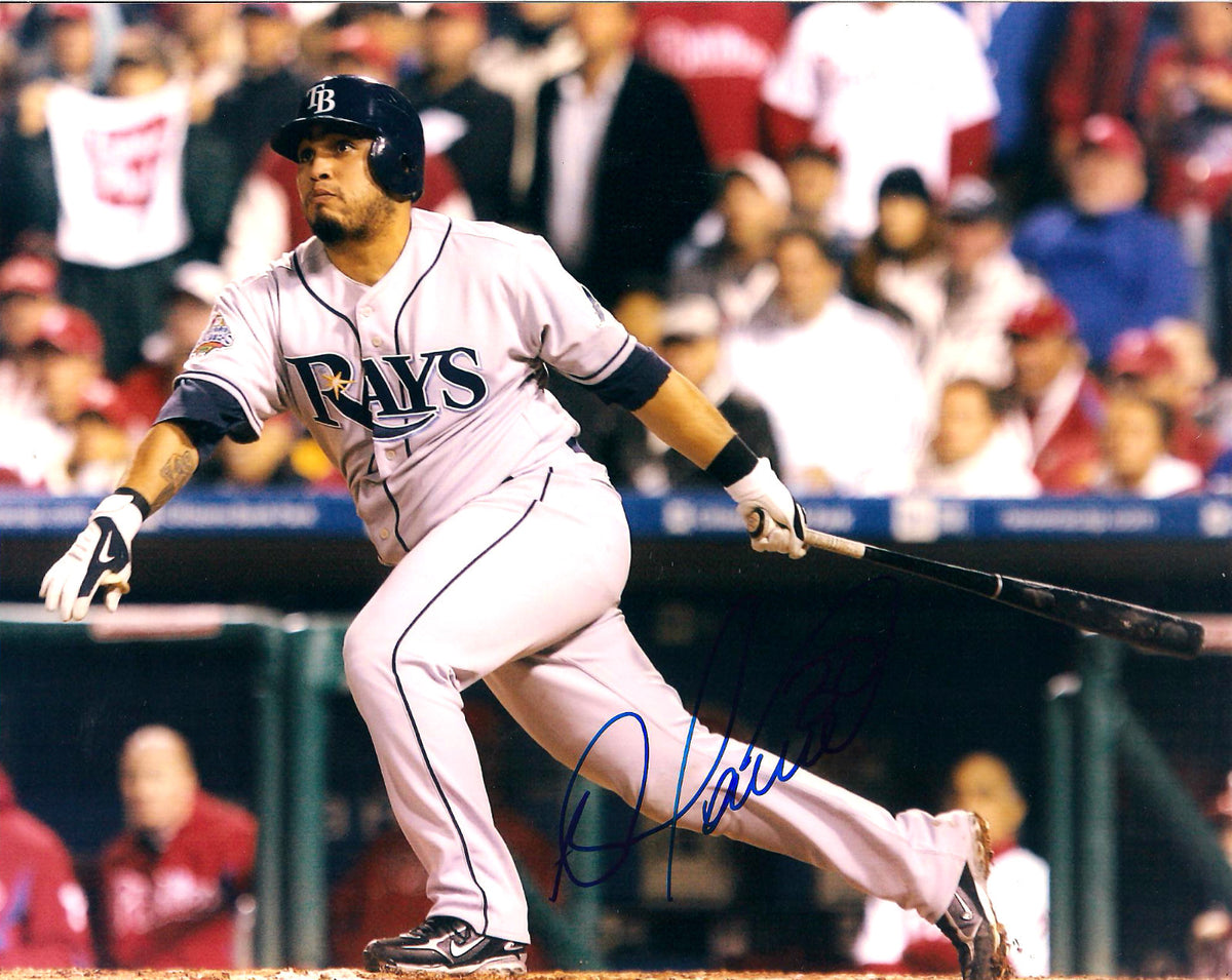DIONER NAVARRO TAMPA BAY RAYS SIGNED AUTOGRAPHED 8X10 PHOTO W/COA