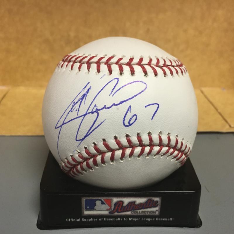 SCOTT CARROLL CHICAGO WHITE SOX M.L. SIGNED BASEBALL W/COA