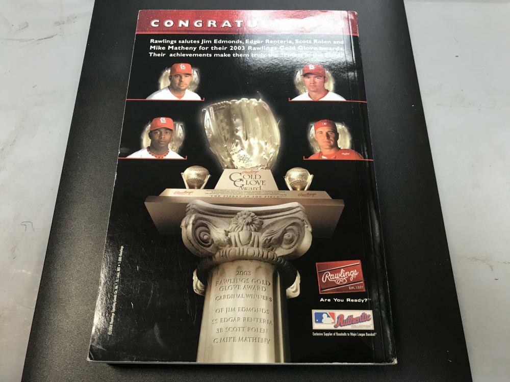 2003 ST. LOUIS CARDINALS MEDIA GUIDE PUJOLS