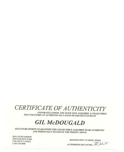 GIL MCDOUGALD NEW YORK YANKEES  SIGNED  8 X10 PHOTO