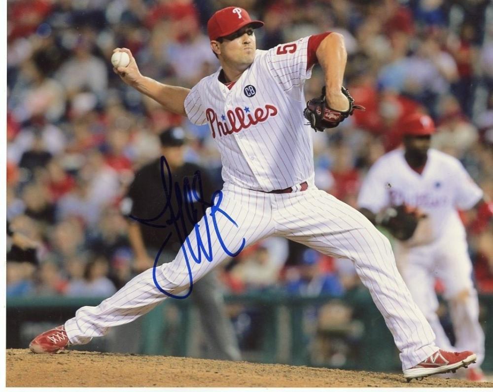 JEFF  MANSHIP  PHILADELPHIA  PHILLIES   SIGNED   AUTOGRAPHED   8X10   PHOTO   W/