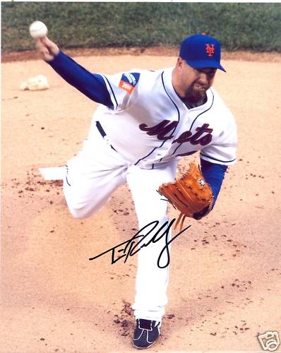 TIM REDDING NEW YORK METS SIGNED 8X10 PHOTO W/COA