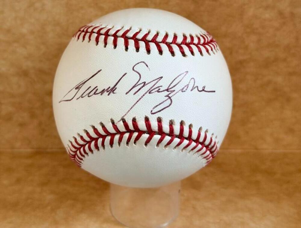 FRANK MALZONE BOSTON RED SOX SIGNED AUTOGRAPHED M.L. BASEBALL BECKETT AUTH 
