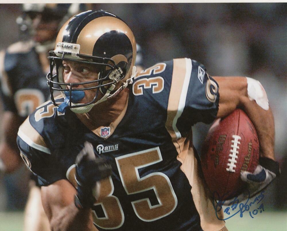 AENEAS WILLIAMS LOS ANGELES RAMS SIGNED AUTOGRAPHED 8X10 PHOTO W/ COA