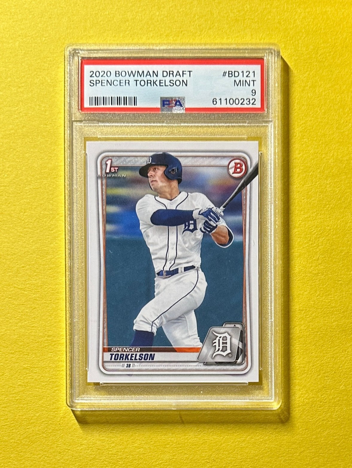 2020 BOWMAN DRAFT SPENCER TORKELSON #BD121 PSA MINT 9 1ST BOWMAN