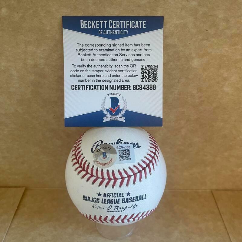 CAVAN BIGGIO TORONTO BLUE JAYS SIGNED AUTO M.L. BASEBALL BAS BC94338