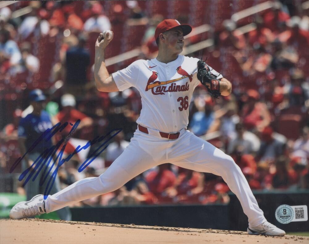 MICHAEL MCGREEVY ST. LOUIS CARDINALS SIGNED AUTOGRAPHED 8X10 PHOTO BECKETT AUTH