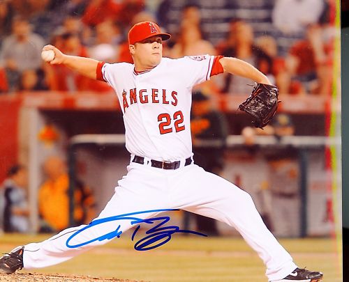 TREVOR BELL     LOS ANGELES   ANGELS  SIGNED 8X10