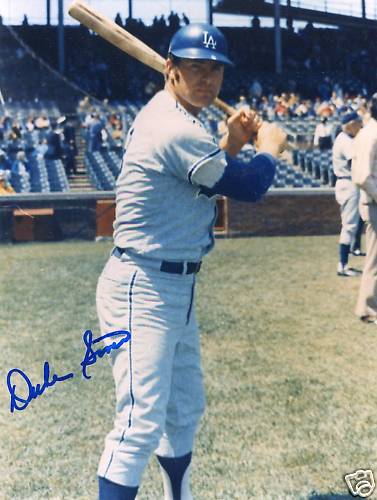 DUKE SIMS LOS ANGELES DODGERS SIGNED 8X10 PHOTO W/COA