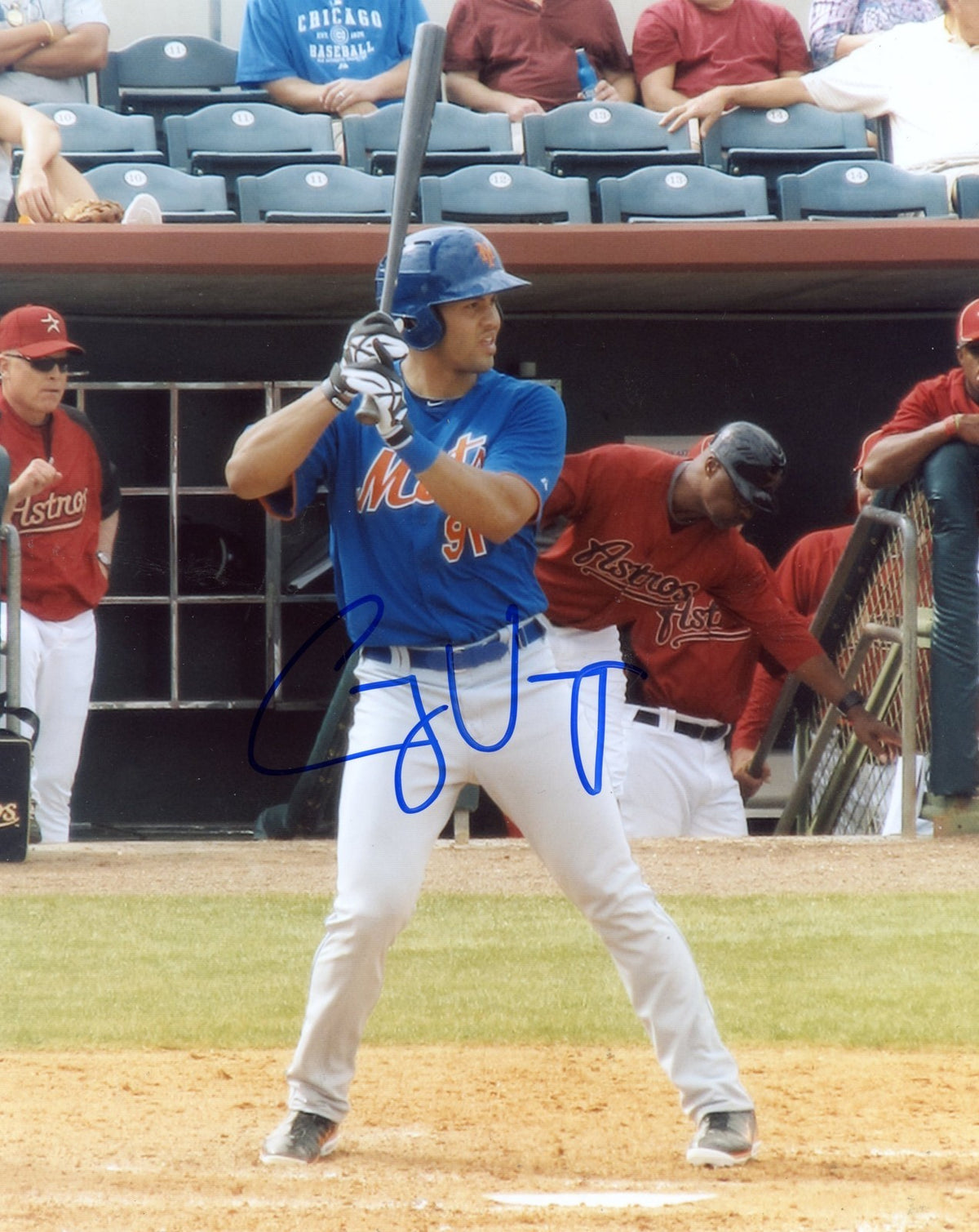 CORY VAUGHN   NEW  YORK  METS  SIGNED 8X10  PHOTO