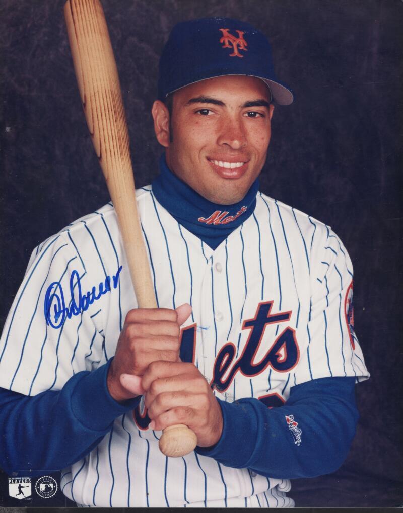 REY ORDONEZ METS SIGNED AUTOGRAPHED 8X10 PHOTO W/ COA