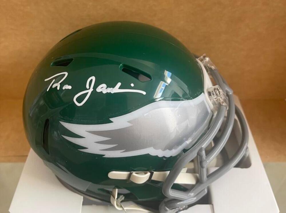 RON JAWORSKI PHILADELPHIA EAGLES SIGNED AUTOGRAPHED MINI HELMET JSA WA222849