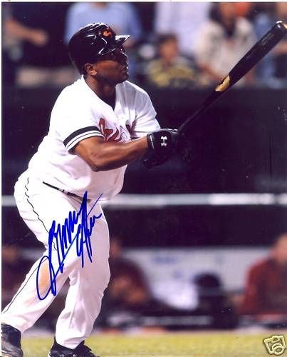 MELVIN MORA BALTIMORE ORIOLES SIGNED 8X10 PHOTO W/COA