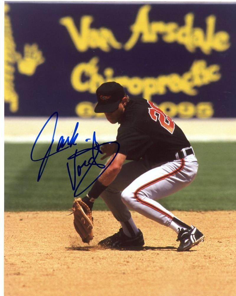 JACK VOIGHT BALTIMORE ORIOLES SIGNED AUTOGRAPHED ACTION 8X10 PHOTO W/COA 