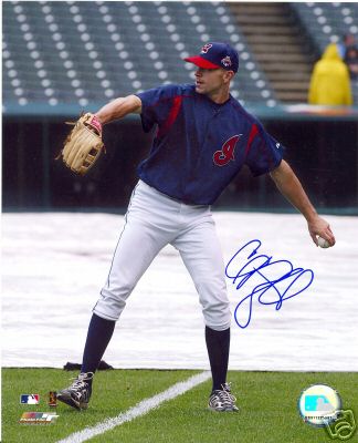 CLIFF BARTOSH CLEVELAND INDIANS SIGNED 8X10 PHOTO W/COA
