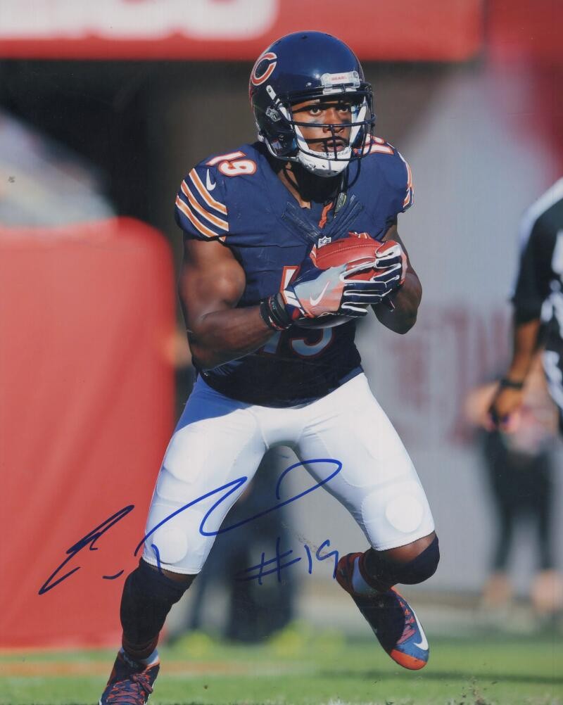 EDDIE ROYAL CHICAGO BEARS SIGNED AUTOGRAPHED 8X10 PHOTO W/ COA
