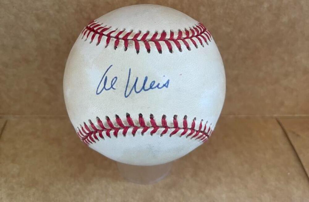 AL WEIS N.Y. METS SIGNED AUTOGRAPHED N.L. BASEBALL BECKETT AUTH