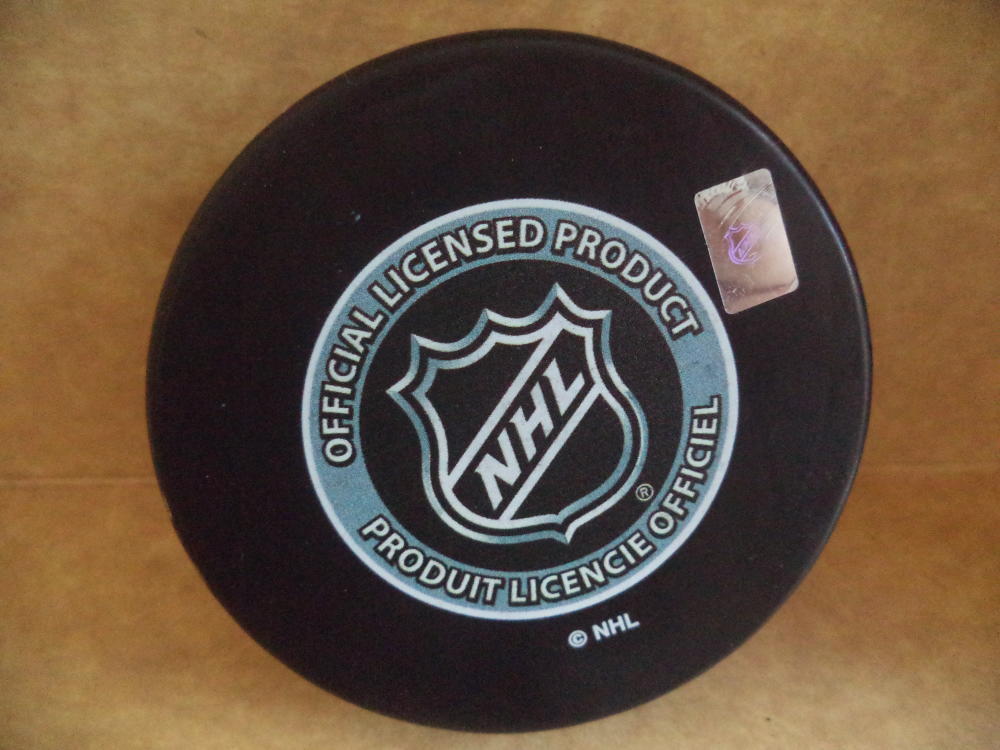 BROCK BOESER 2015 NFL DRAFT/VANCOUVER CANUCKS SIGNED AUTO PUCK W/COA A