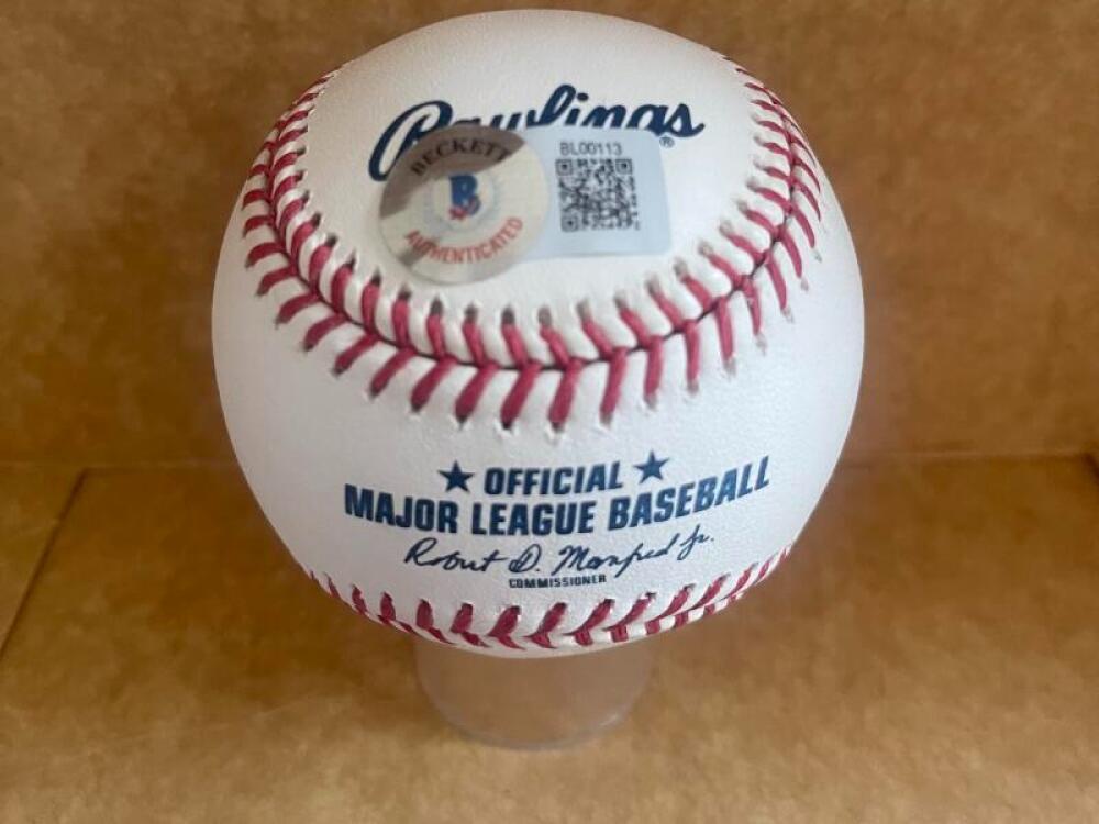 BYRONE BROWNE 65-72 CUBS SIGNED AUTO M.L. BASEBALL BECKETT AUTH