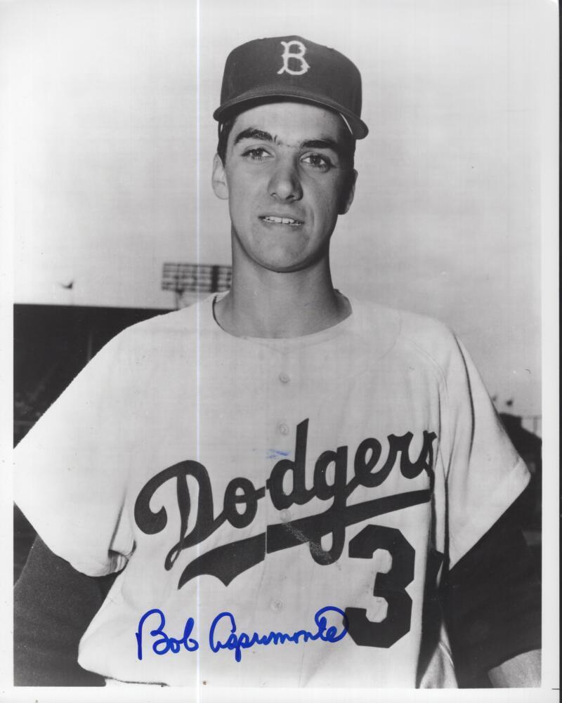 BOB ASPROMONTE BROOKLYN DODGERS SIGNED AUTOGRAPHED 8X10  PHOTO W/ COA