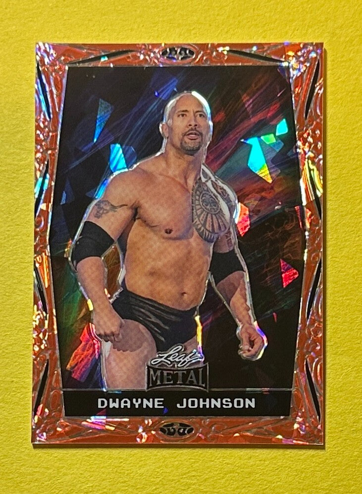 2024 LEAF METAL WRESTLING DWAYNE JOHNSON RED /6 #8