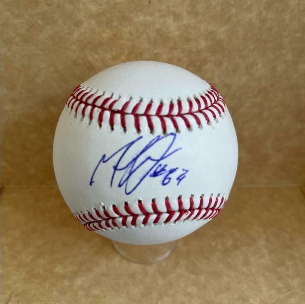 MAURICIO LLOVERA PHILADELPHIA PHILLIES ROOKIE YEAR SIGNED M.L. BASEBALL BECKETT 