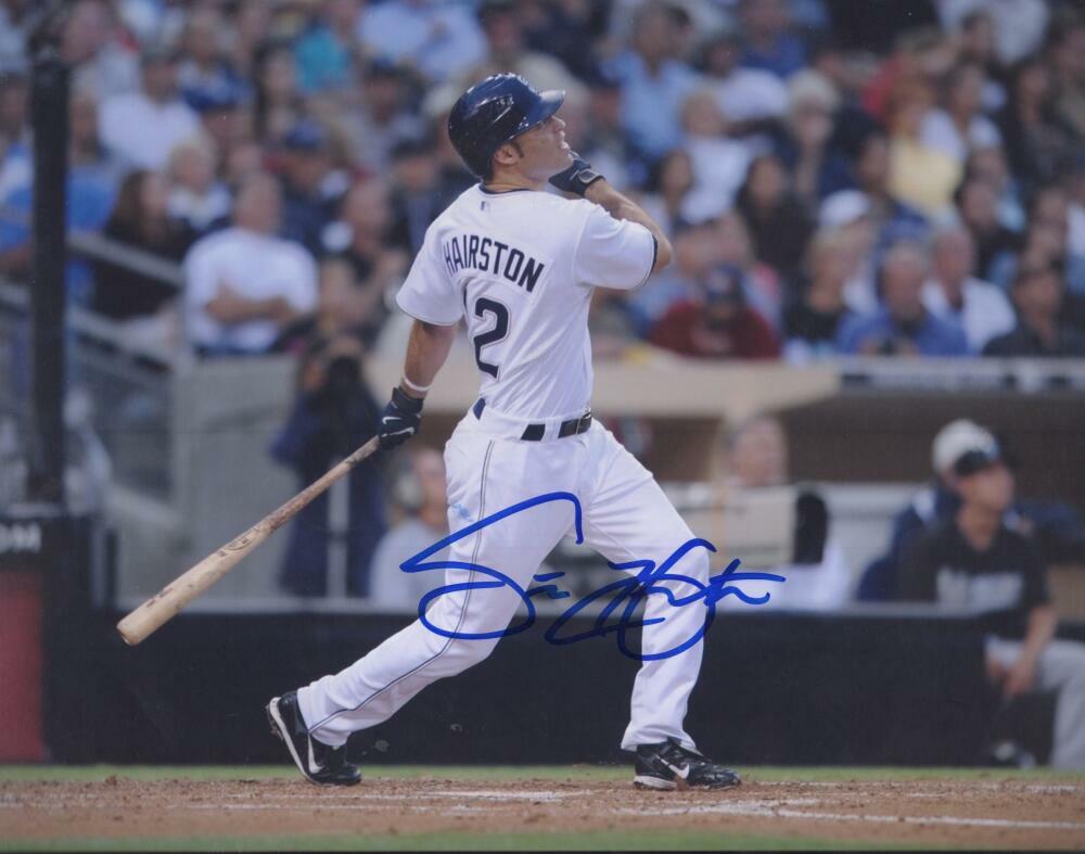SCOTT HAIRSTON  LOS ANGELES DODGERS SIGNED AUTOGRAPHED 8X10 PHOTO W/ COA