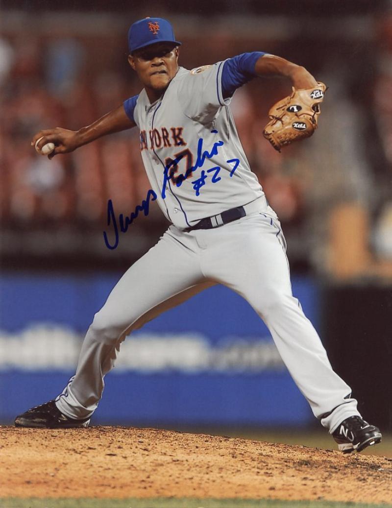 JEURYS FAMILIA NEW YORK METS SIGNED 8X10 PHOTO W/COA