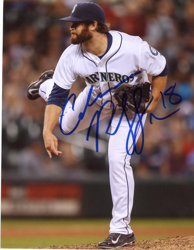 CHANCE RUFFIN SEATTLE MARINERS SIGNED 8X10 PHOTO W/COA
