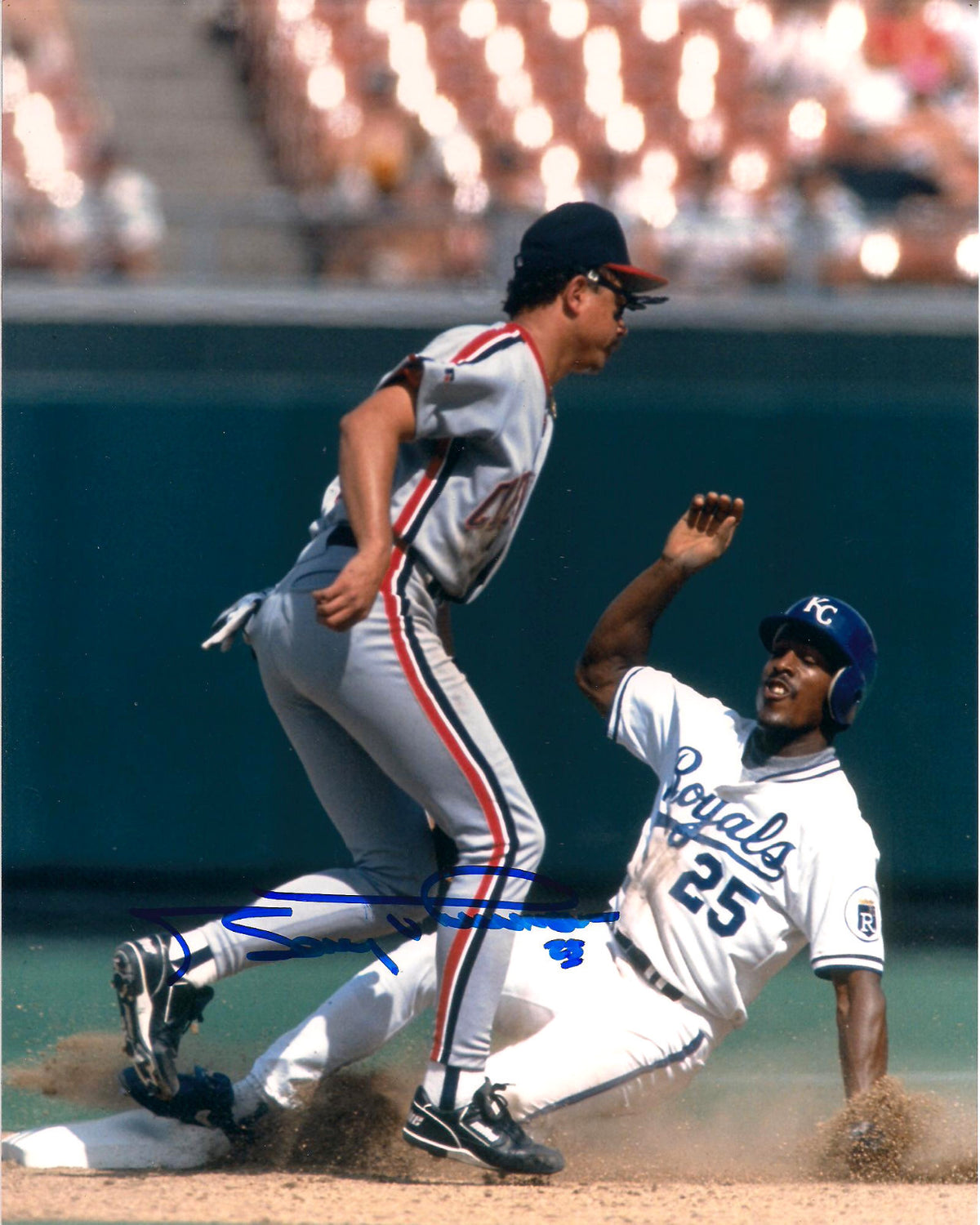 GARY THURMAN KANSAS CITY ROYALS AUTOGRAPHED SIGNED 8X10 PHOTO W/COA
